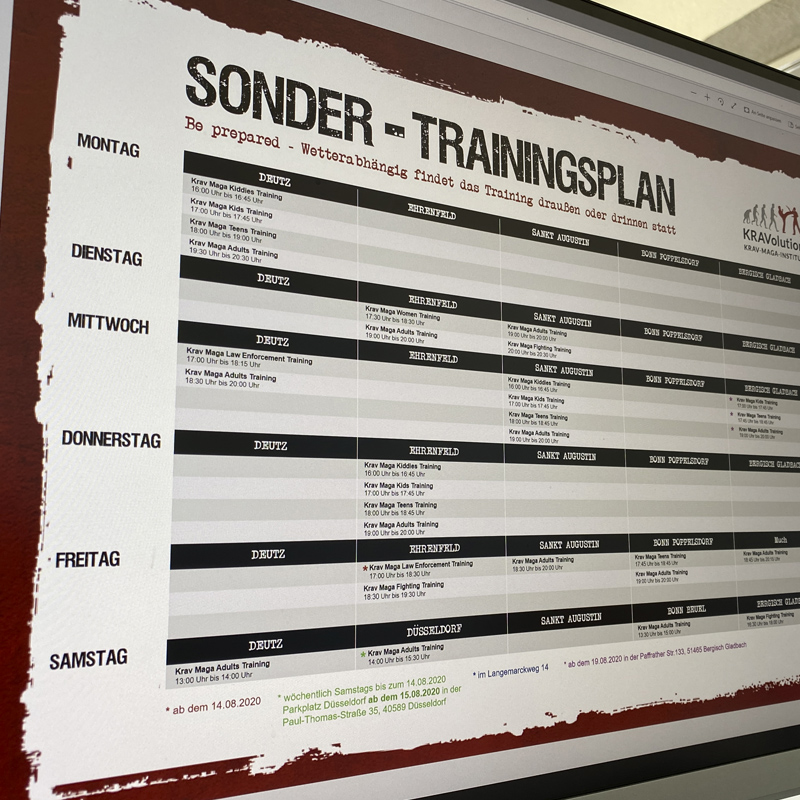 KMI Trainingsplan